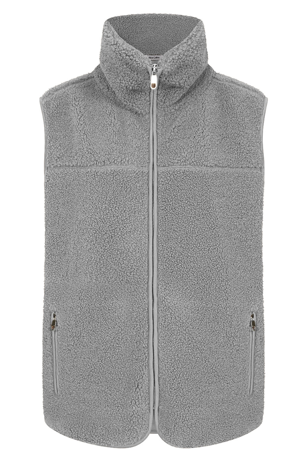 Alice Collins Leah Boucle Gilet Dove 033A010 - Shirley Allum