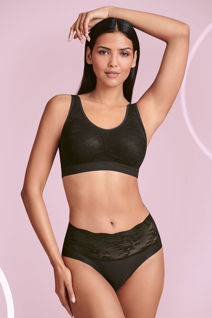 Anita Post Mastectomy Bralette Black 4700X 001 - Shirley Allum Boutique