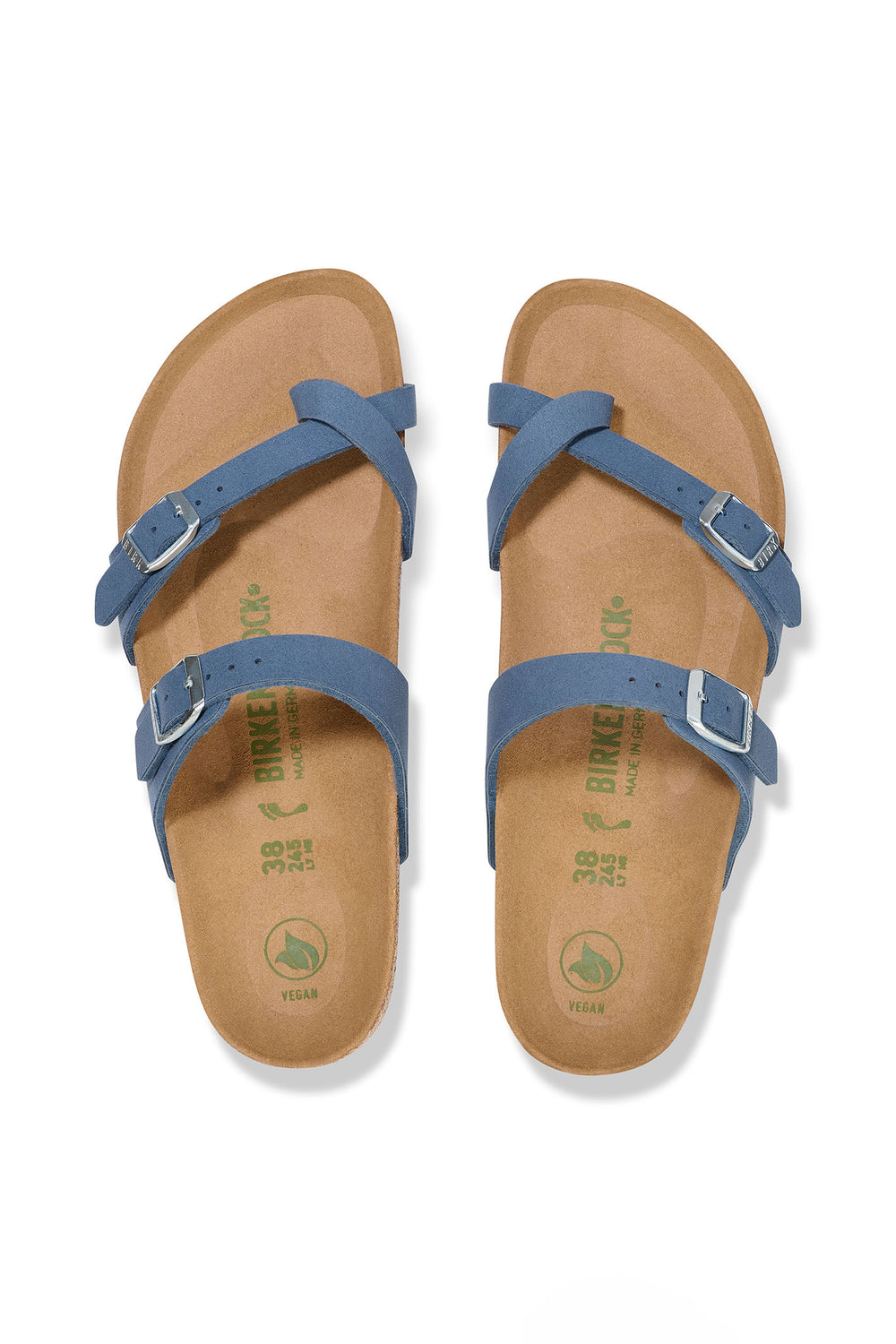 Birkenstock Mayari 1026663 Soft Birki Elemental Blue Vegan Thong Sandal - Shirley Allum Boutique
