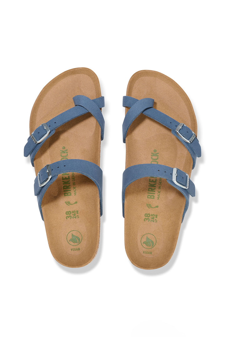 Birkenstock Mayari 1026663 Soft Birki Elemental Blue Vegan Thong Sandal - Shirley Allum Boutique