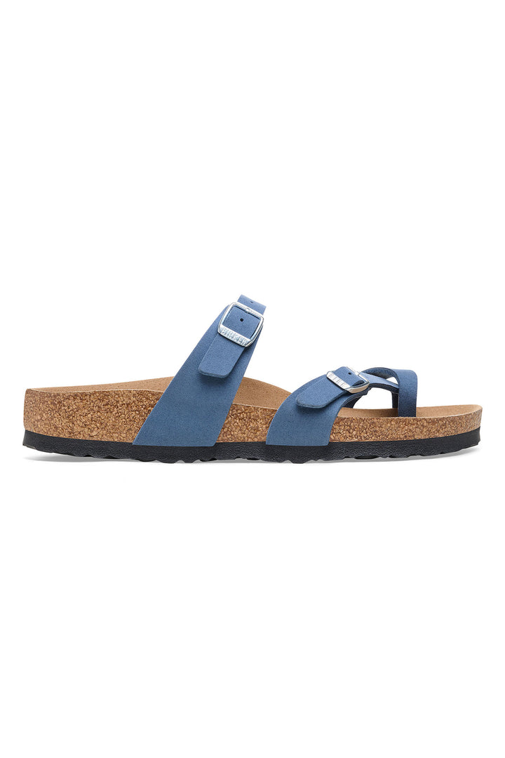 Birkenstock Mayari 1026663 Soft Birki Elemental Blue Vegan Thong Sandal - Shirley Allum Boutique