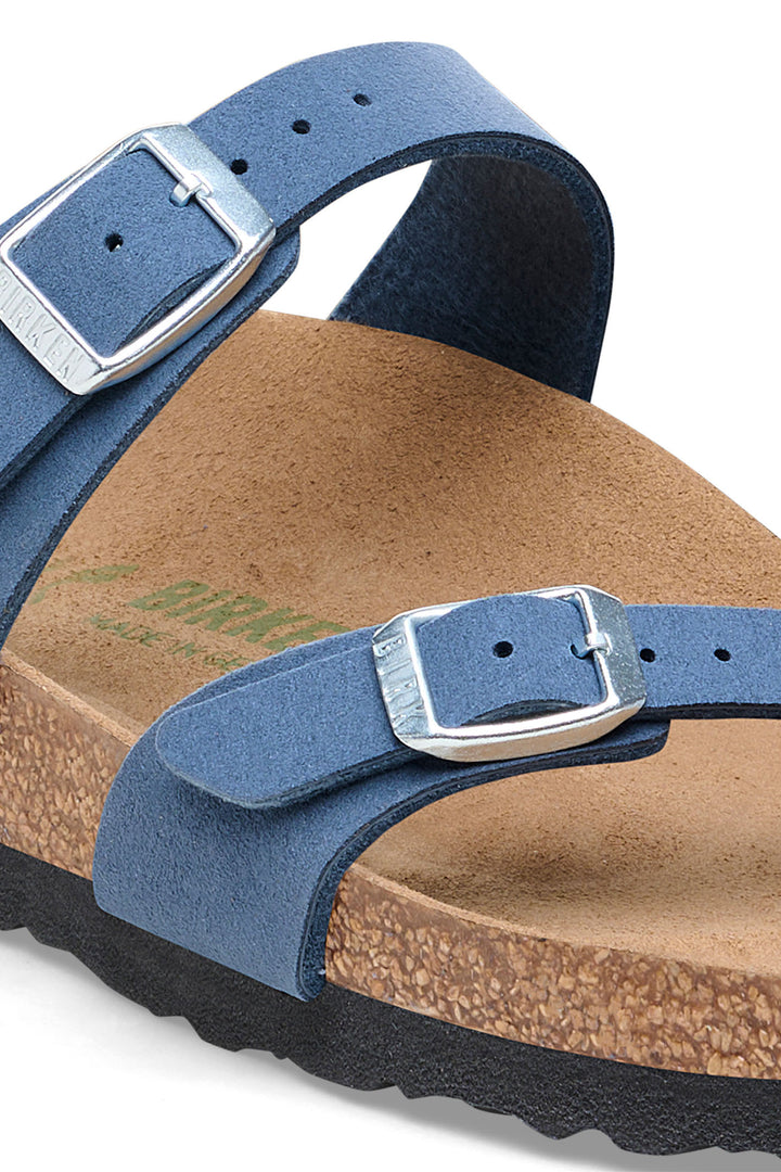 Birkenstock Mayari 1026663 Soft Birki Elemental Blue Vegan Thong Sandal - Shirley Allum Boutique