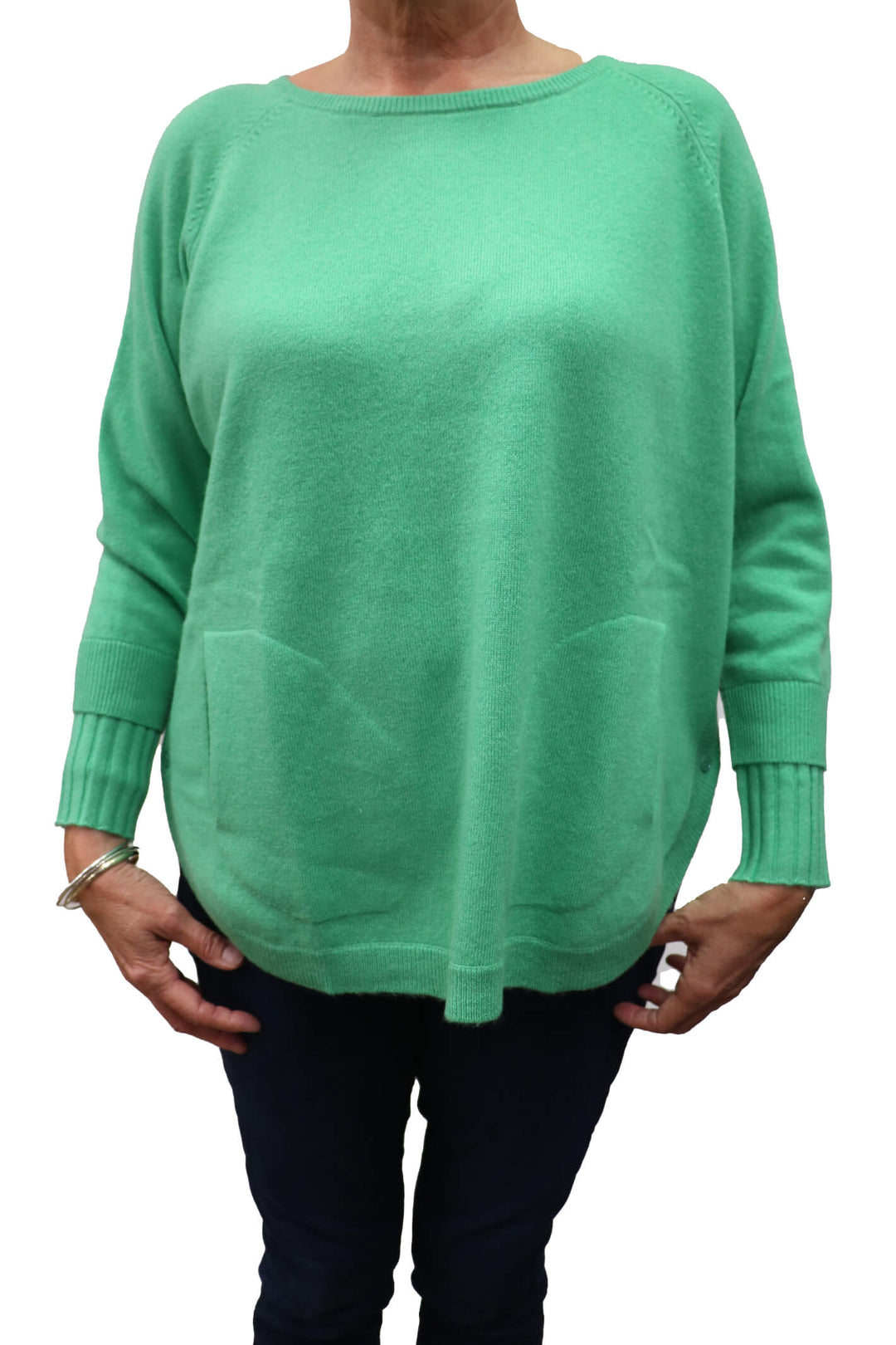 Estheme Cachemire WES2277H Gazon Green Jumper - Shirley Allum Boutique