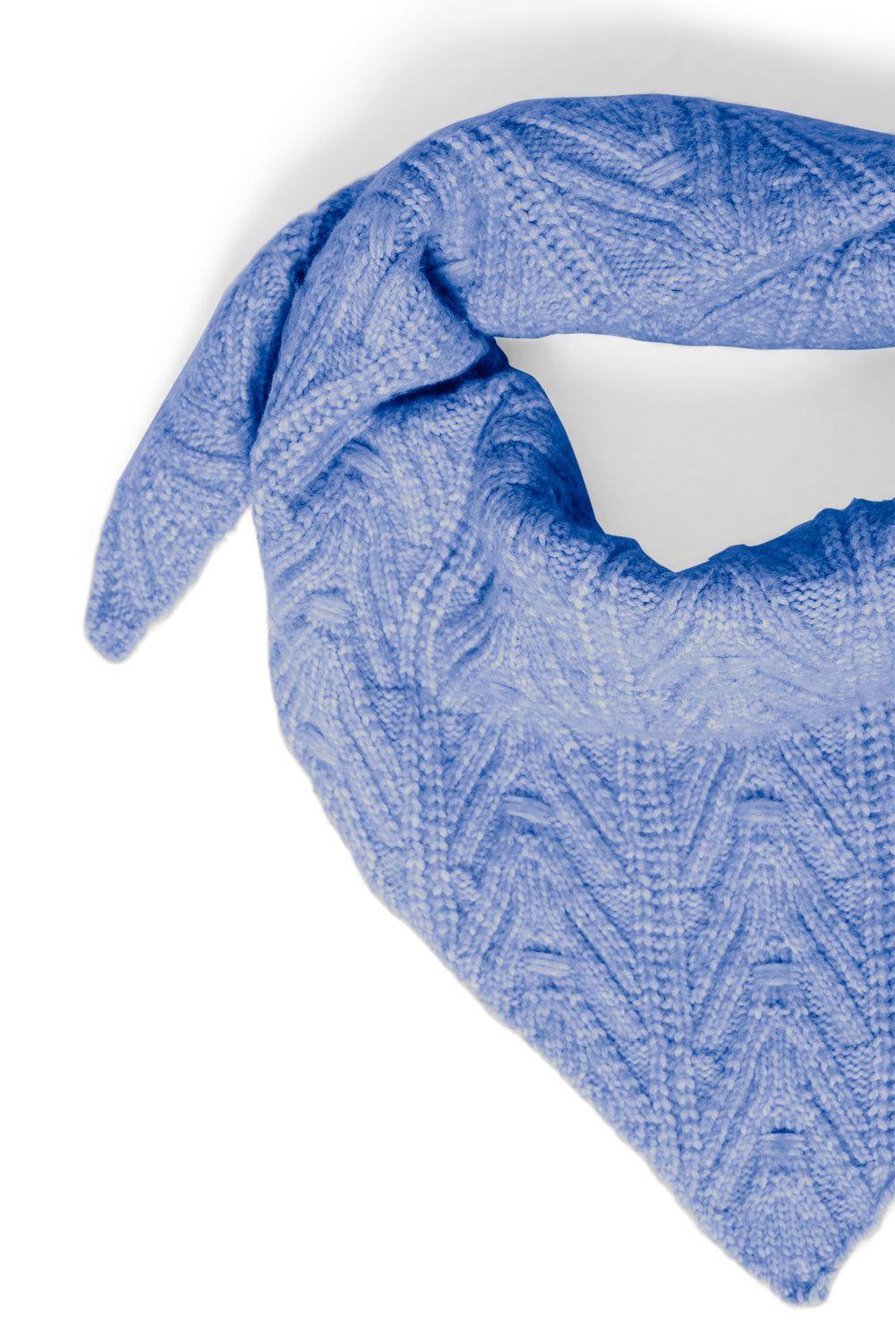 Ichi IAMynte Blue Yonder Knitted Neck Scarf 20124767 183937 - Shirley Allum Boutique