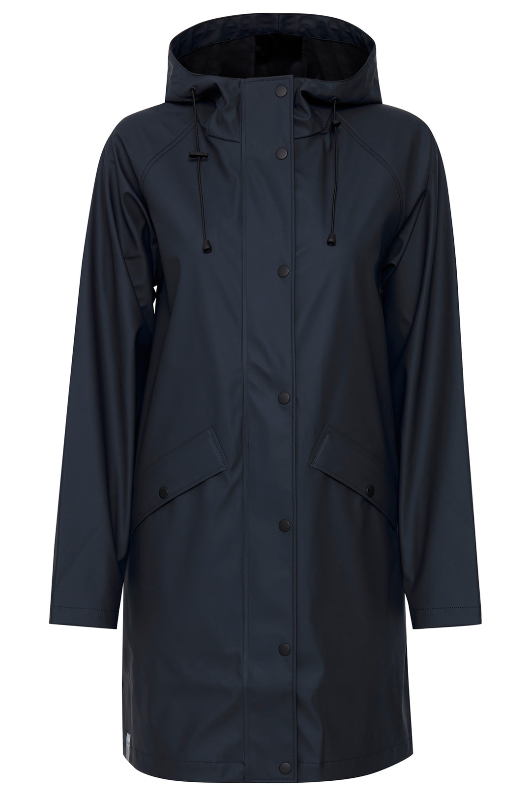 Ichi IHTazi Total Eclipse Navy Raincoat 20102965 14044 - Shirley Allum Boutique