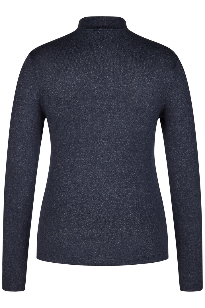 Le Comte Jumper Navy Turtle Neck 53-620306 3394 - Shirley Allum Boutique