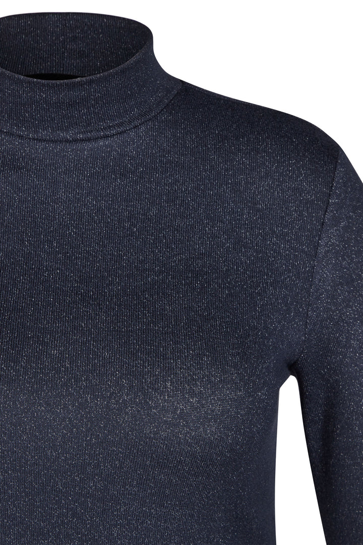 Le Comte Jumper Navy Turtle Neck 53-620306 3394 - Shirley Allum Boutique
