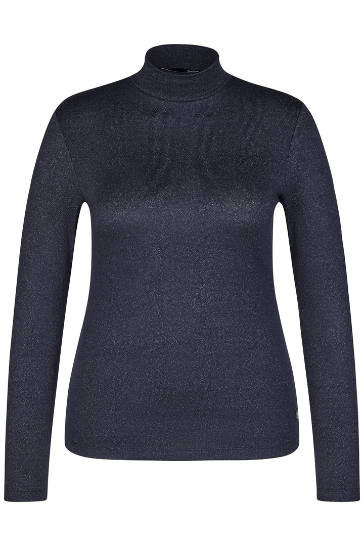 Le Comte Jumper Navy Turtle Neck 53-620306 3394 - Shirley Allum Boutique