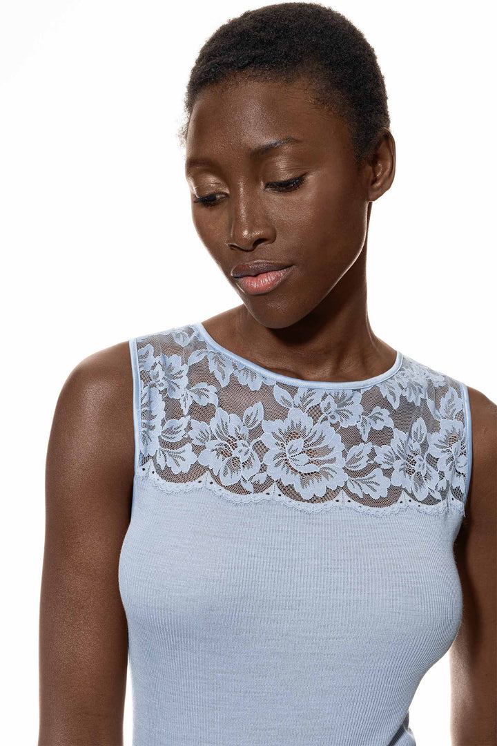 Mey Vest Polar Wind Serie Wool Love Lace Top 65013 1173 - Shirley Allum Boutique
