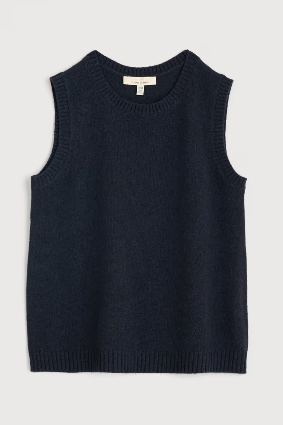 Seasalt East View Maritime Navy V-Neck Vest Jumper WM34204R