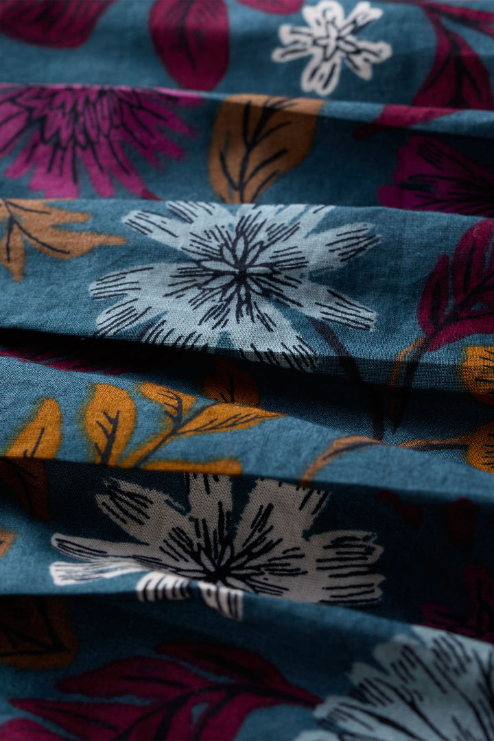 Seasalt Thornapple Shirt Woodblock Bloom Dusky Jade B-WM31313-33001 - Shirley Allum Boutique