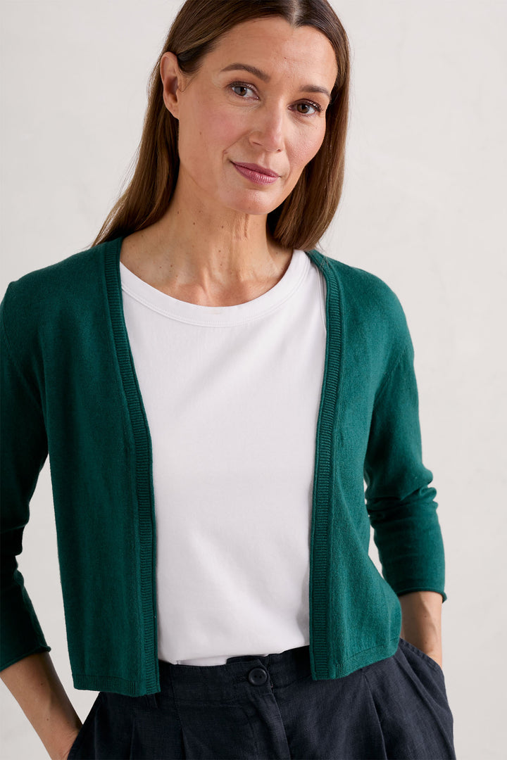Seasalt WM26243-24281 Green Dark Wreckage Vanessa Cardigan - Shirley Allum Boutique
