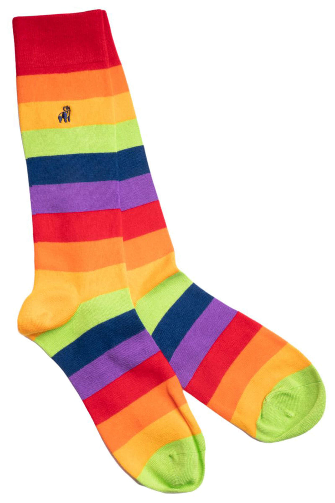 Swole Panda SP305-S Pride Striped Bamboo Socks - Shirley Allum Boutique