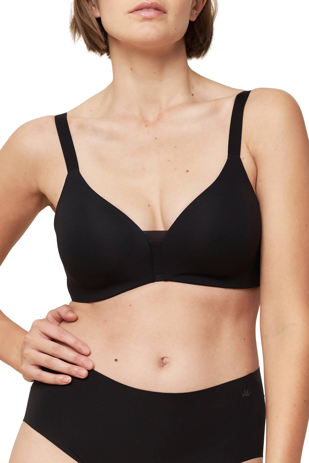 Triumph 10213788 0004 Flex Smart Padded Ex Soft Black Bra - Shirley Allum Boutique