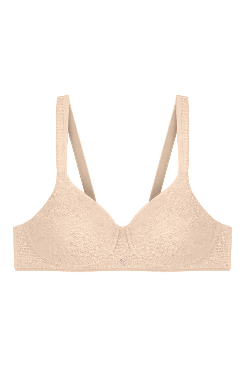 Bestform 72477 Nude Moulded Lace Soft Bra - Shirley Allum Boutique