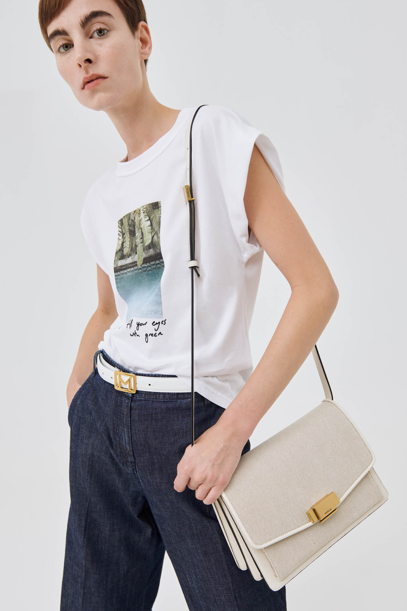 Marella 39410224200 Anna1 White 007 Cap Sleeve T Shirt Shirley Allum Shirley Allum Boutique