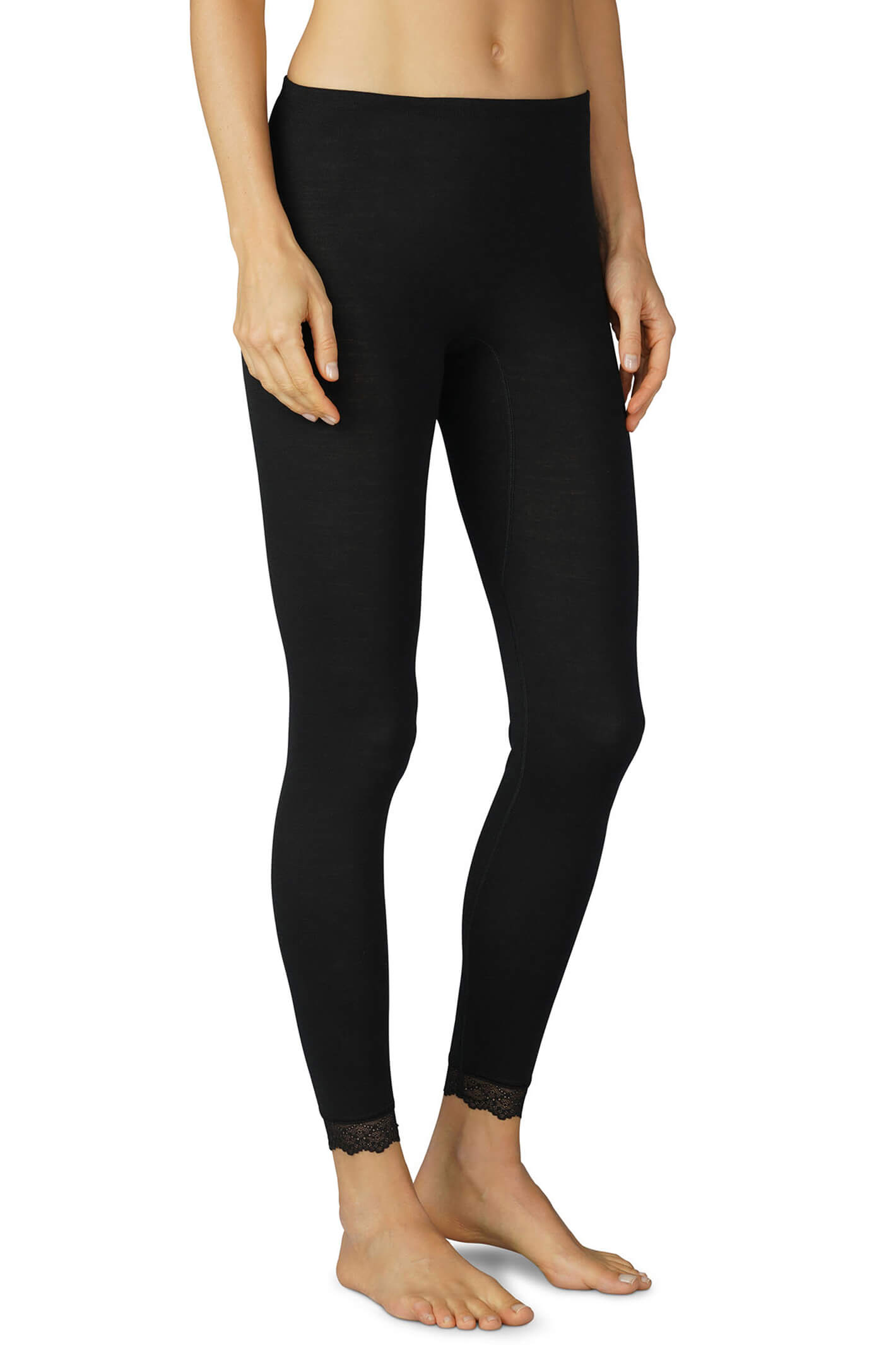 Mey 68001 Black Silk Touch Wool Leggings Shirley Allum Boutique