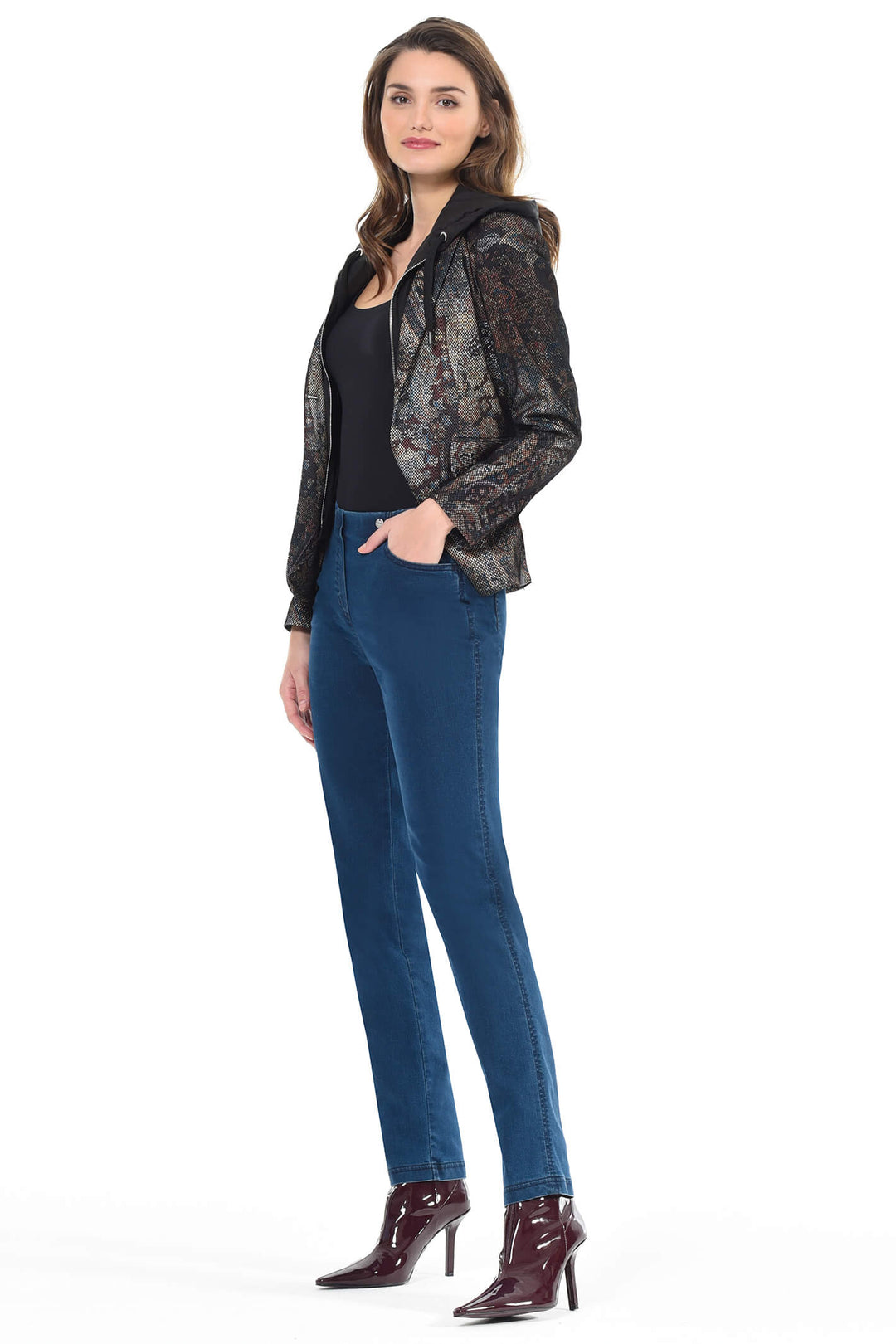 Robell 52560 5448 Denim Blue 64 Jeans - Shirley Allum