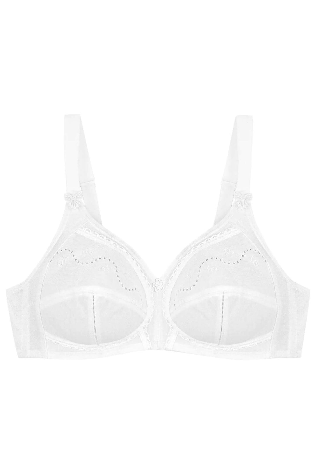 Triumph 10004928 0003 Doreen + Cotton 01 White Bra - Shirley Allum Boutique