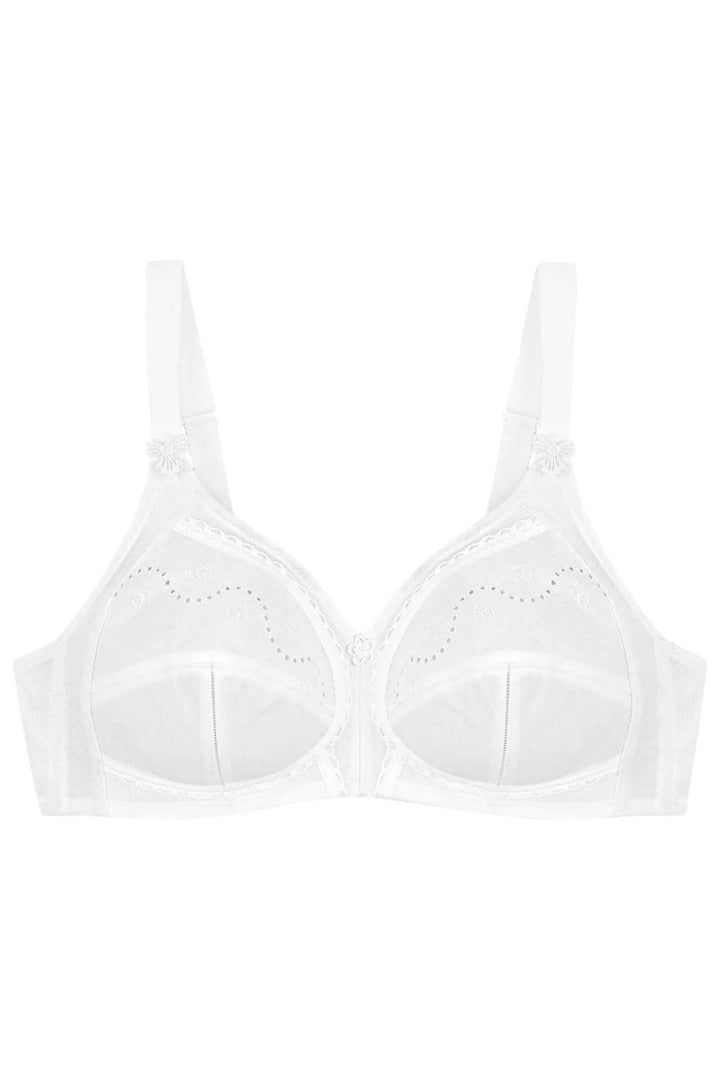 Triumph 10004928 0003 Doreen + Cotton 01 White Bra - Shirley Allum Boutique