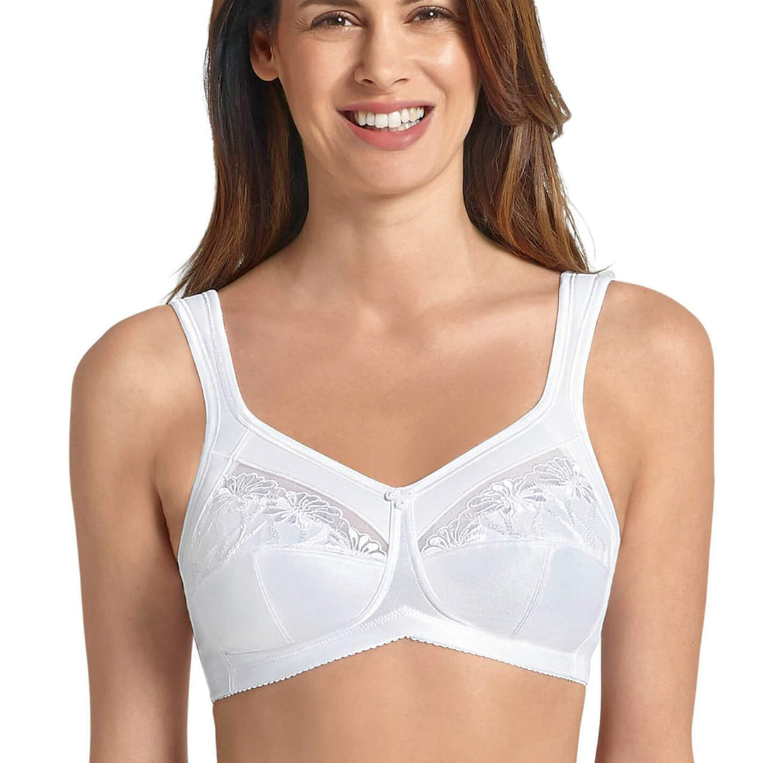 Anita Care Safina white wire-free mastectomy bra at Shirley Allum Boutique