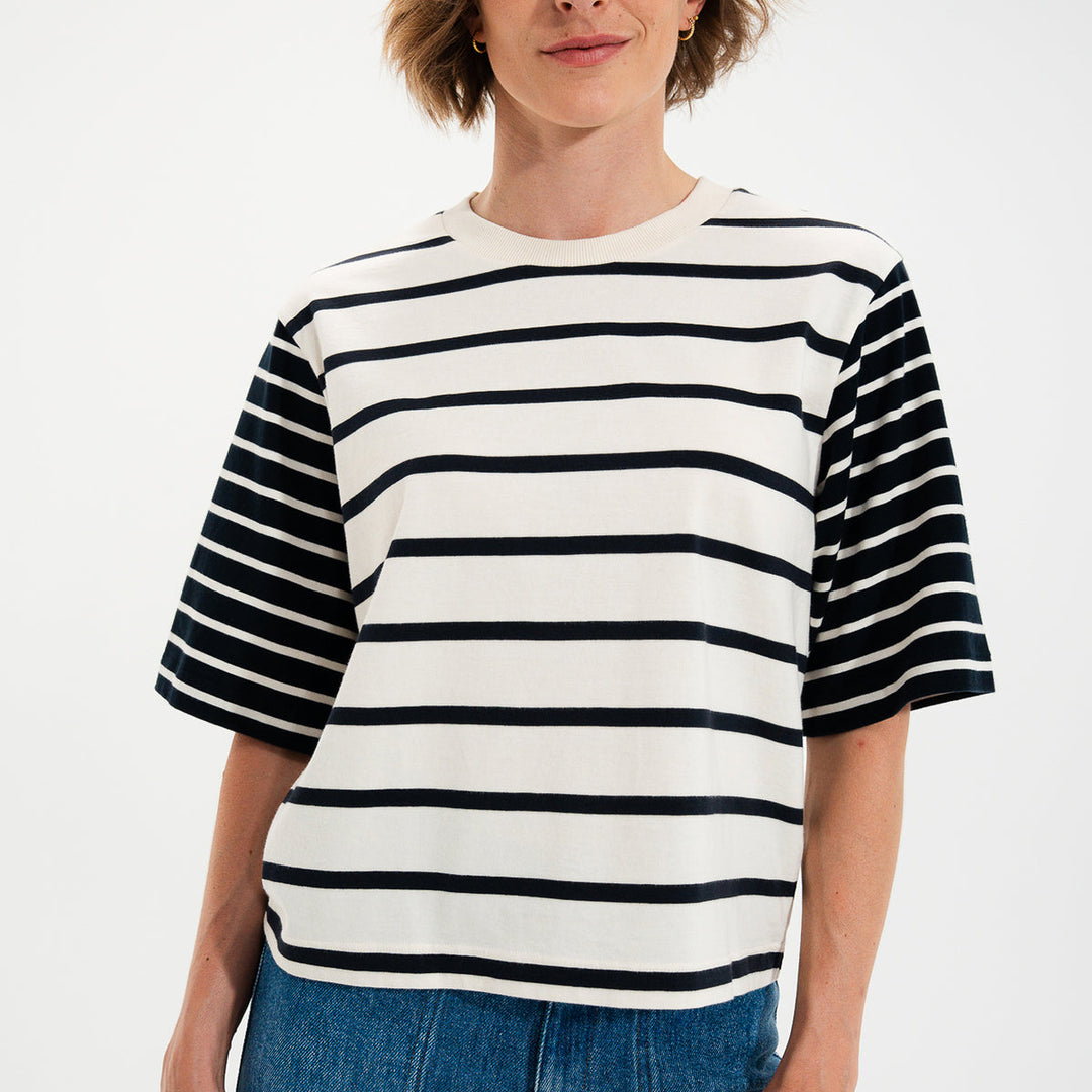 Mat de Misaine Medina breton stripe top at Shirley Allum Boutique