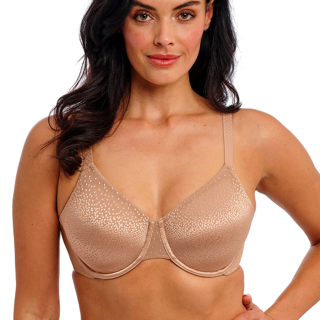 Wacoal Back Appeal praline back smoothing underwire bra at Shirley Allum Boutique