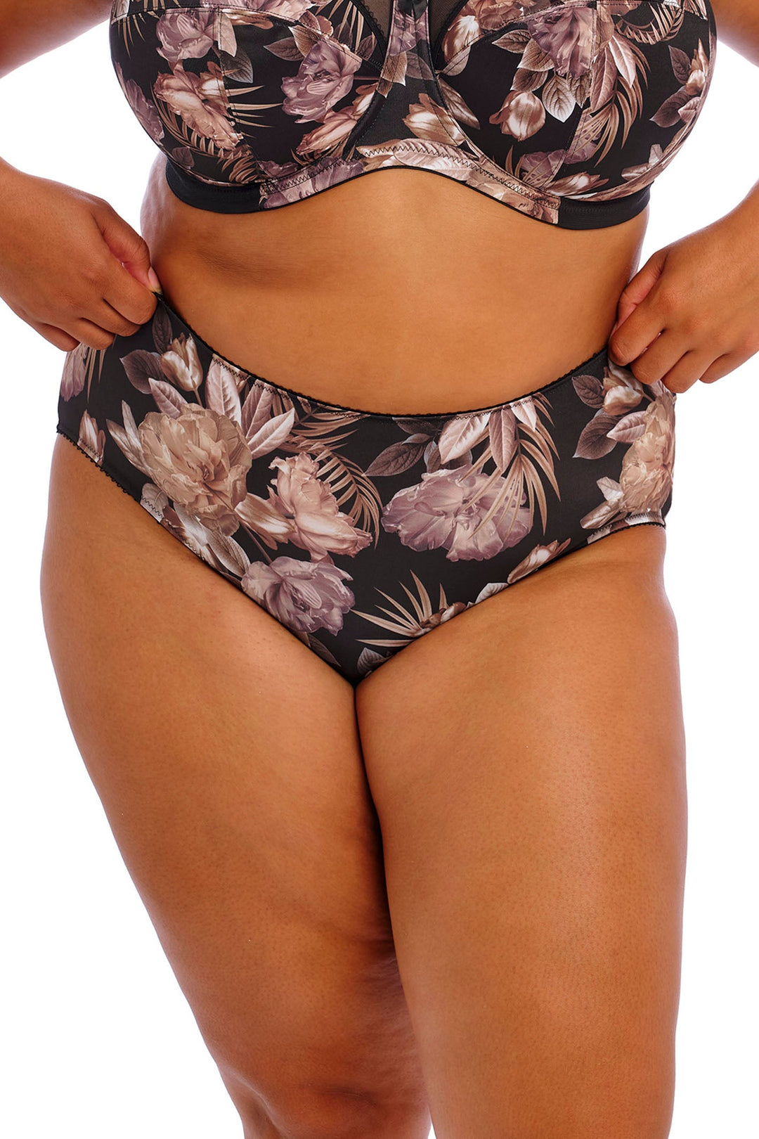 Goddess Kayla dark tropical brief at Shirley Allum