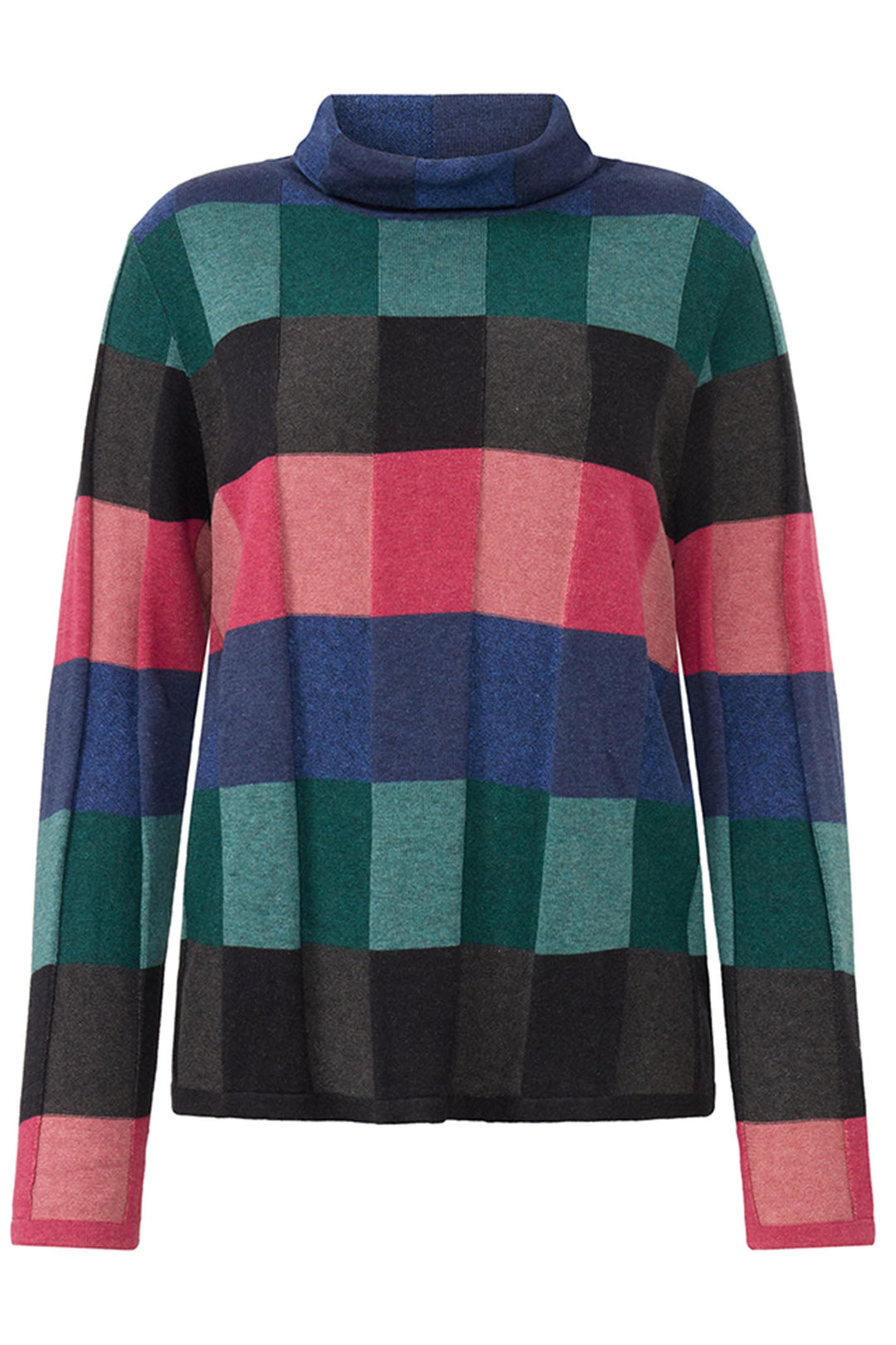 Mansted Lindi Black Multicolour Check Jumper at Shirley Allum