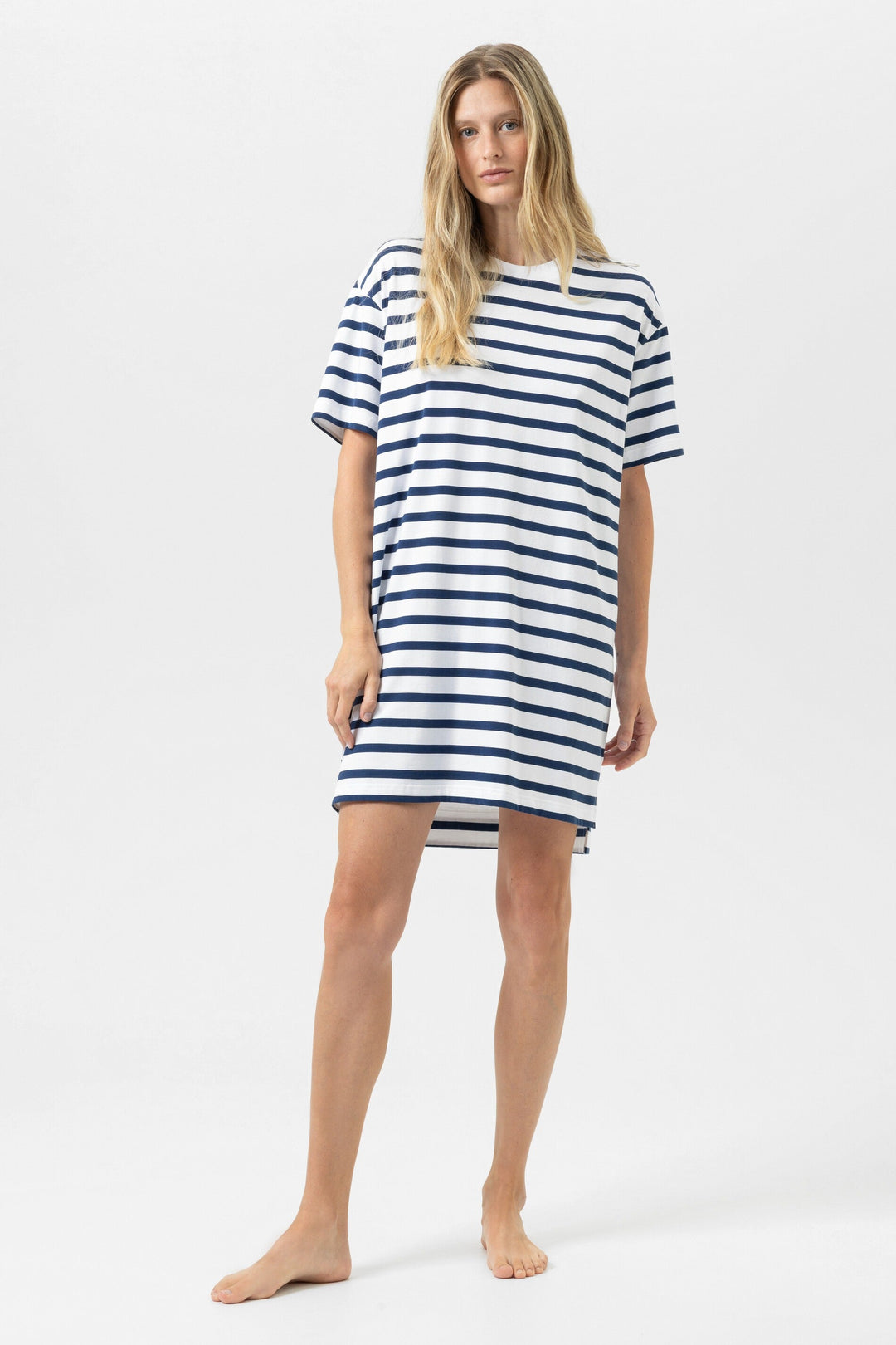 Mey blue zodiac striped sleep shirt at Shirley Allum