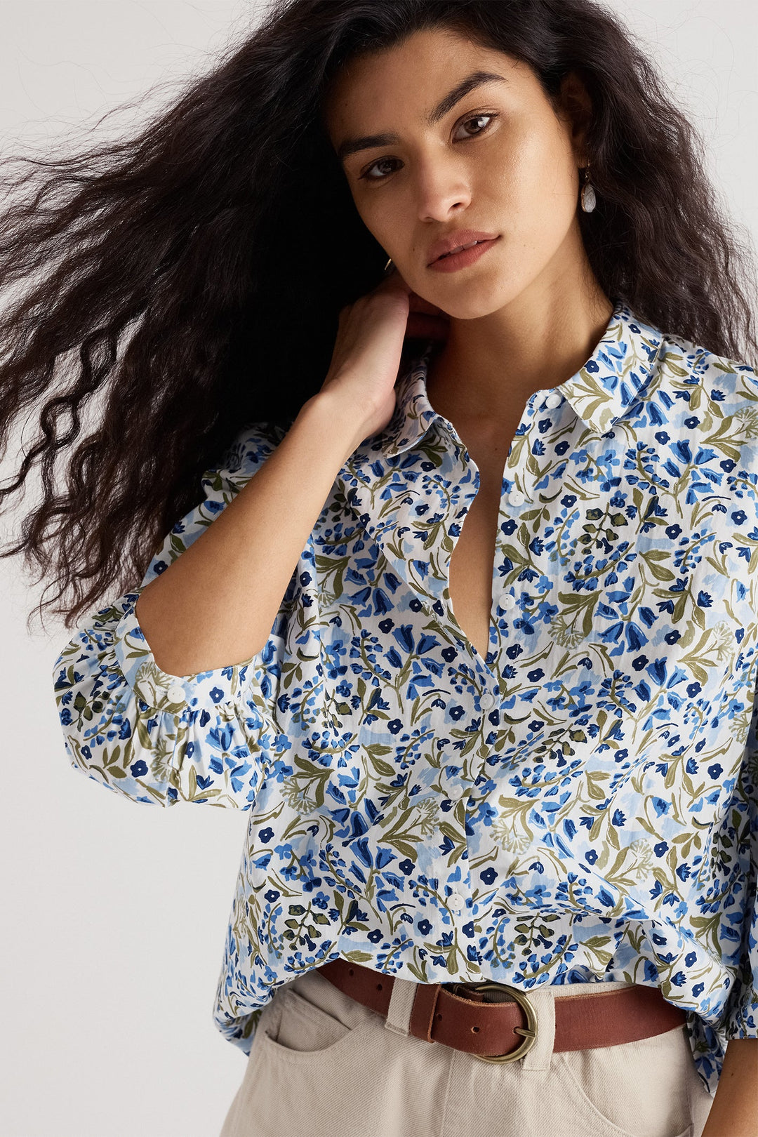 Seasalt Hope Cottage woodland floral blouse at Shirley Allum