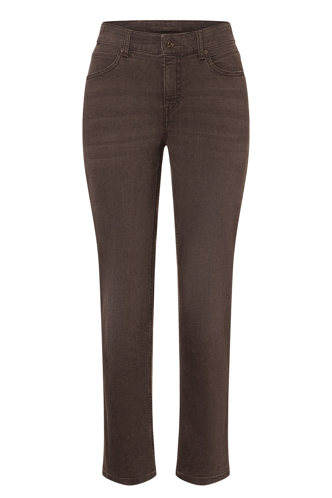 Mac Melanie Brown Stone Wash Authentic Stretch Denim Jeans 30L 5040-90-0387L D701, front packshot