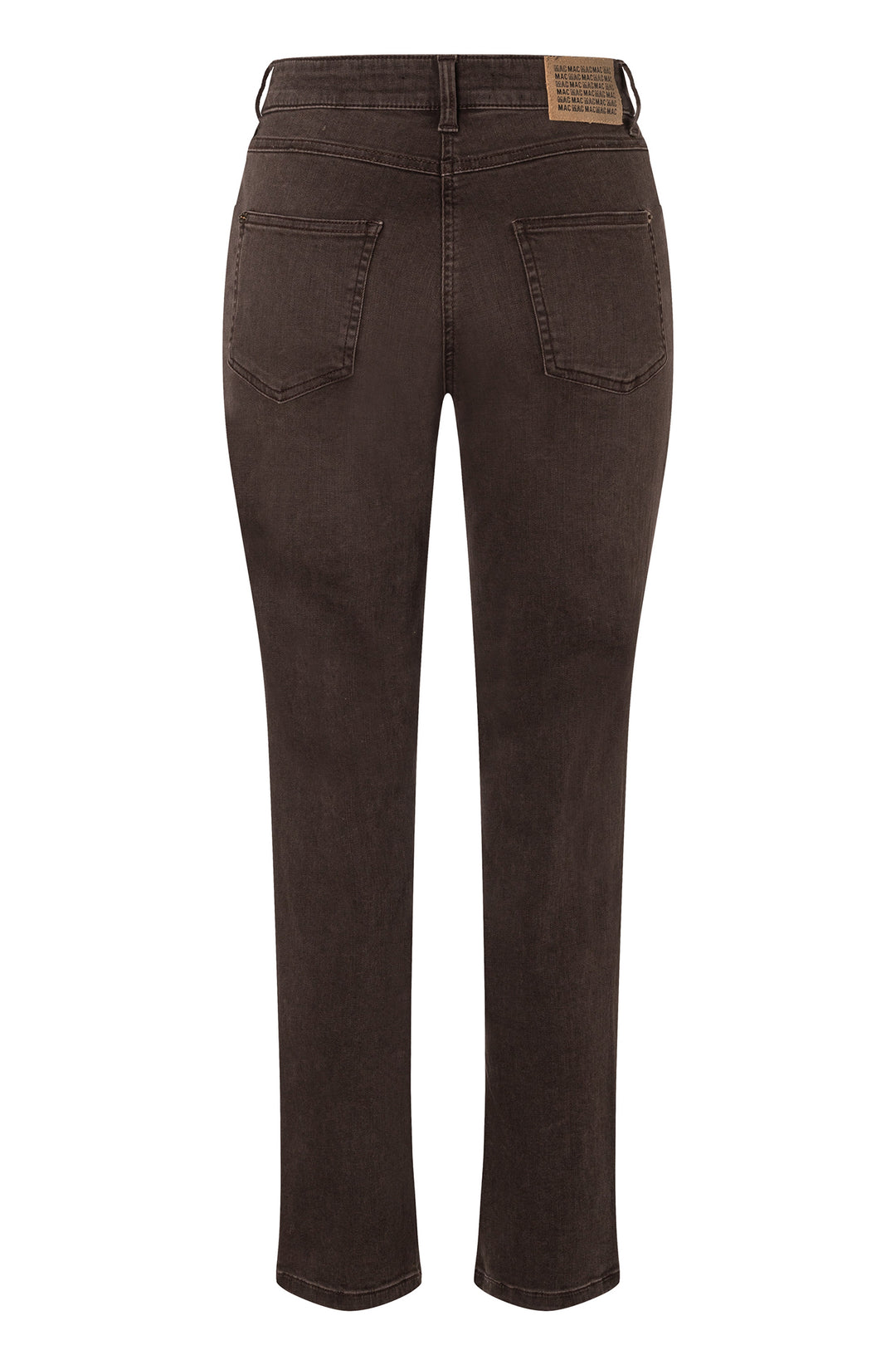 Mac Melanie Brown Stone Wash Authentic Stretch Denim Jeans 30L 5040-90-0387L D701, back packshot