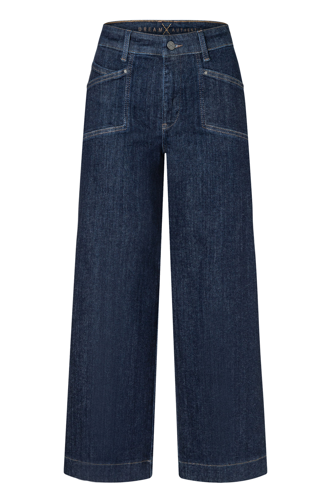 Mac Dream Culotte Pocket Fashion Rinsed Authentic Mega Flex Blue Jeans 27L 5400-90-0358L D683
