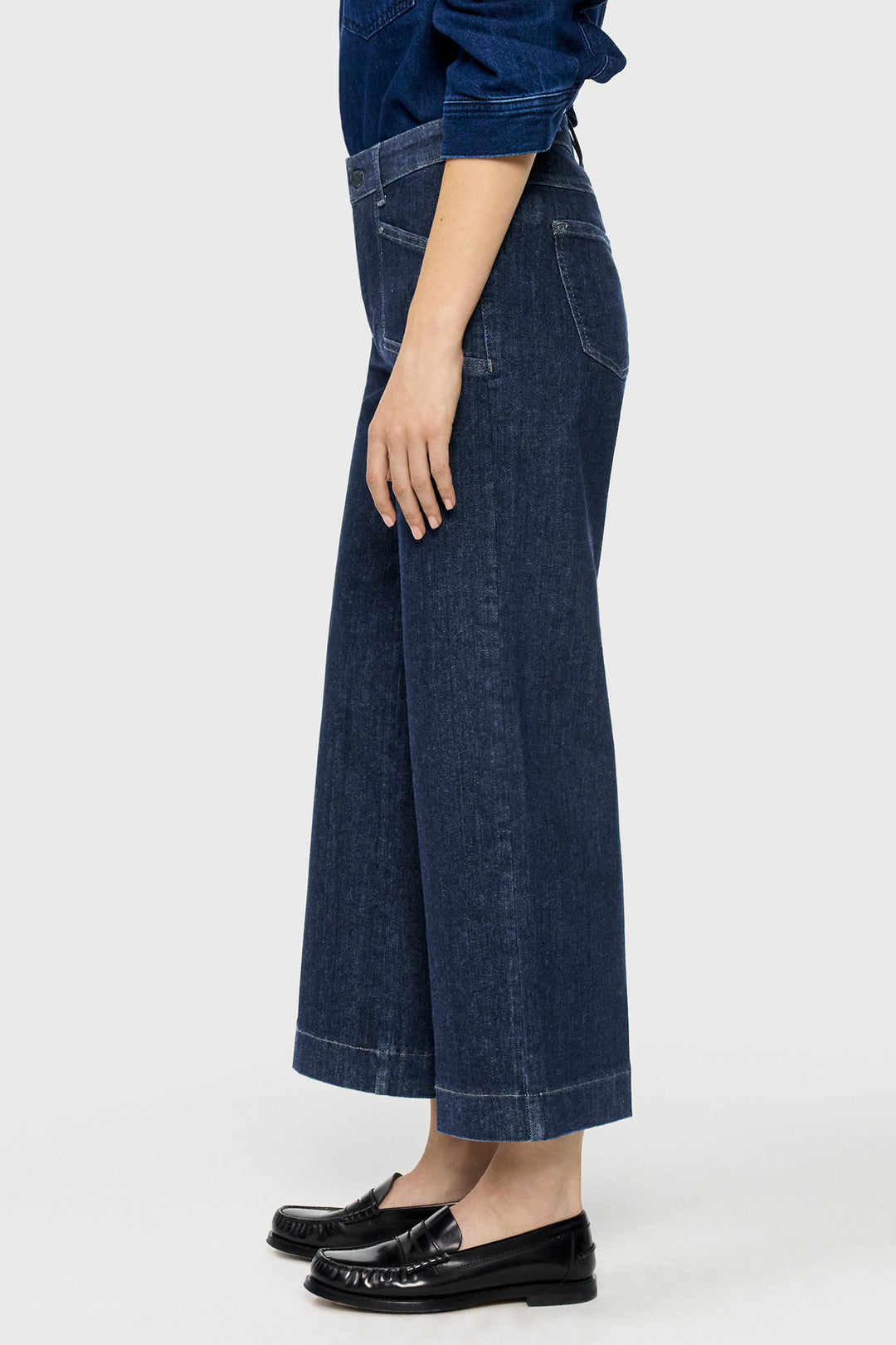 Mac Dream Culotte Pocket Fashion Rinsed Authentic Mega Flex Blue Jeans 27L 5400-90-0358L D683