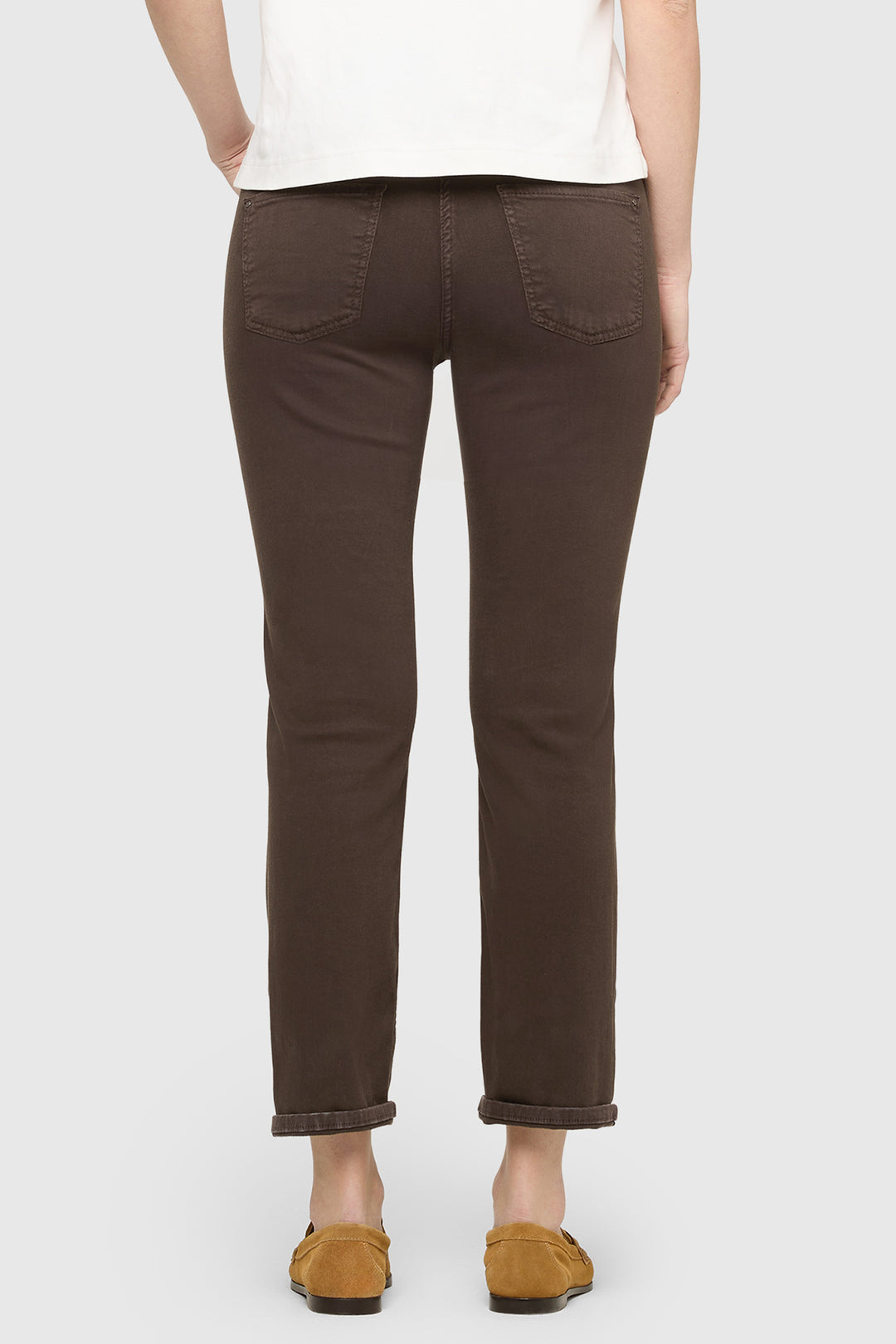 Mac Dream Cropped Deep Brown Denim Jeans 27L 5403-00-0355 290R