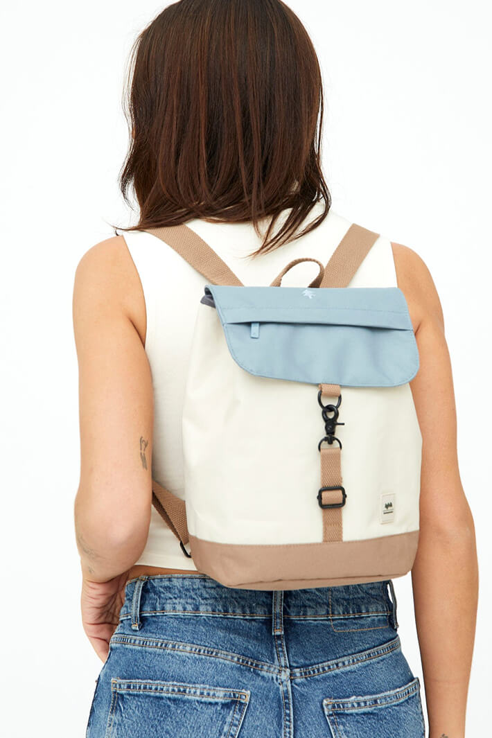 Lefrik Scout Mini Sorrolla Block Beige Backpack Bag - Shirley Allum Boutique