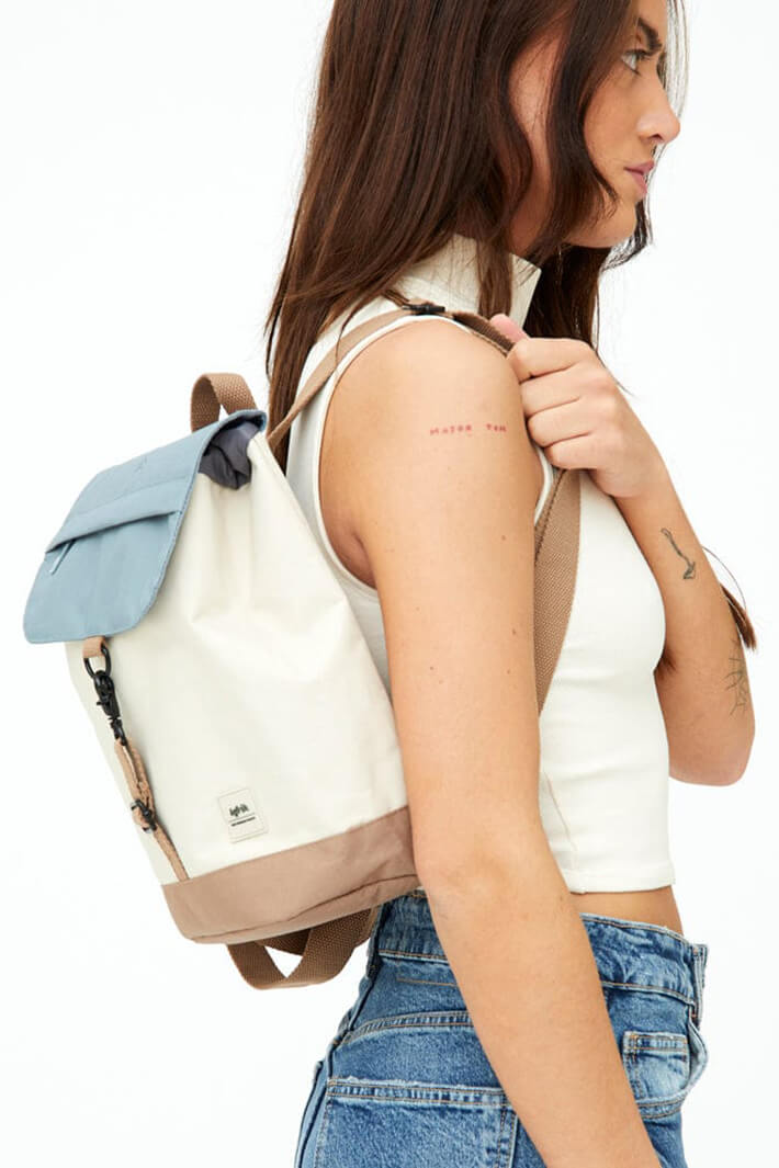 Lefrik Scout Mini Sorrolla Block Beige Backpack Bag - Shirley Allum Boutique