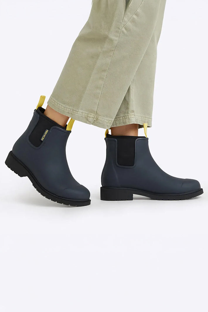 Merry People Bobbi Midnight Blue Short Wellington Boots