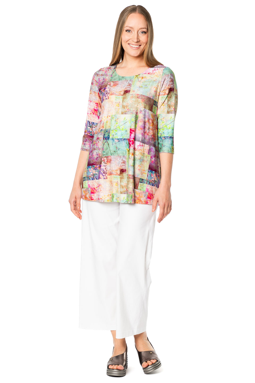Aino Alma Multicolour Niramaru Print Top