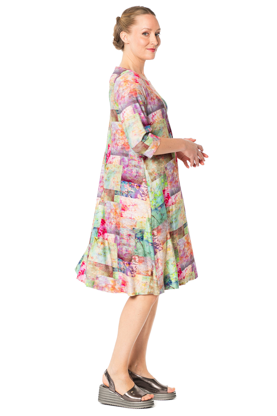 Aino Fiorina Multicolour Niramaru Print Dress