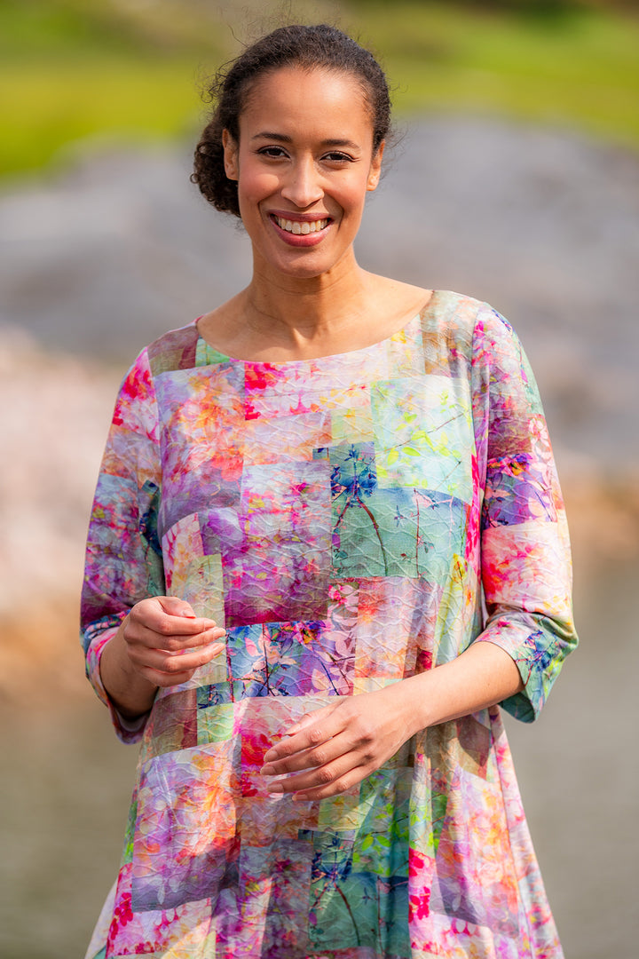 Aino Fiorina Multicolour Niramaru Print Dress