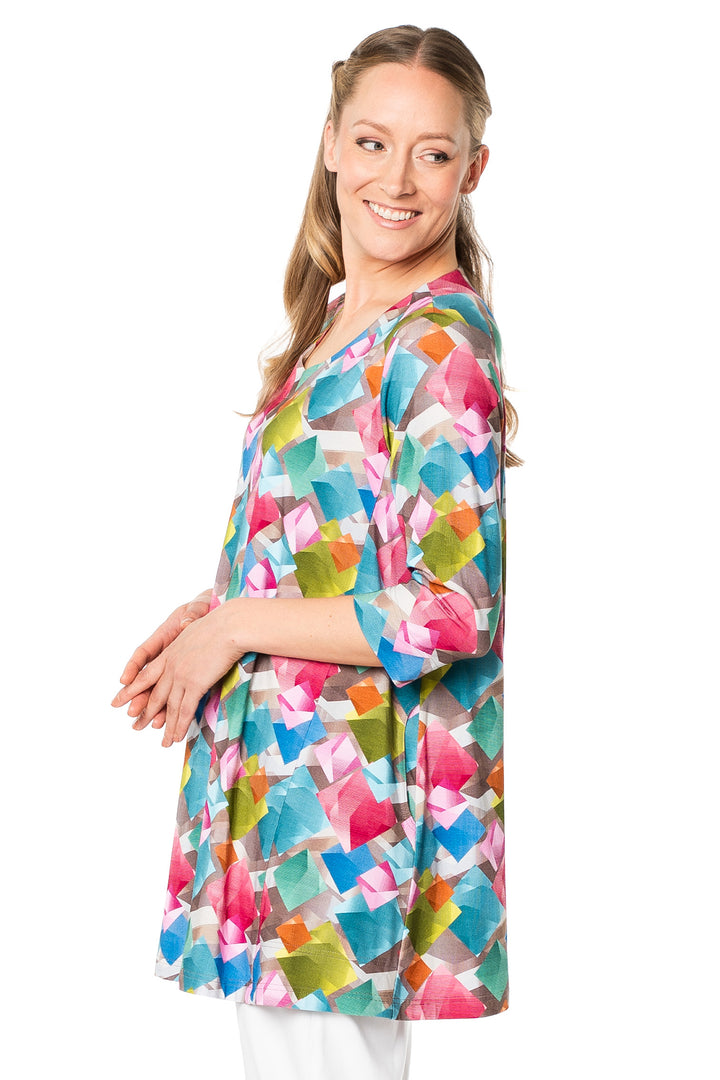 Aino Tetta Multicolour Cometas Print Tunic Top