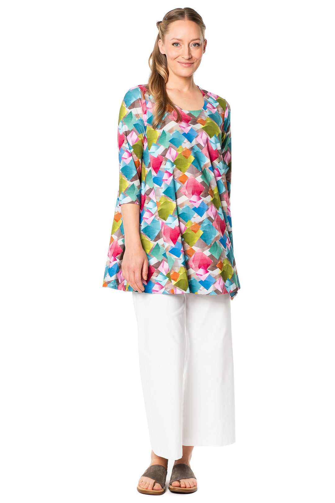 Aino Tetta Multicolour Cometas Print Tunic Top
