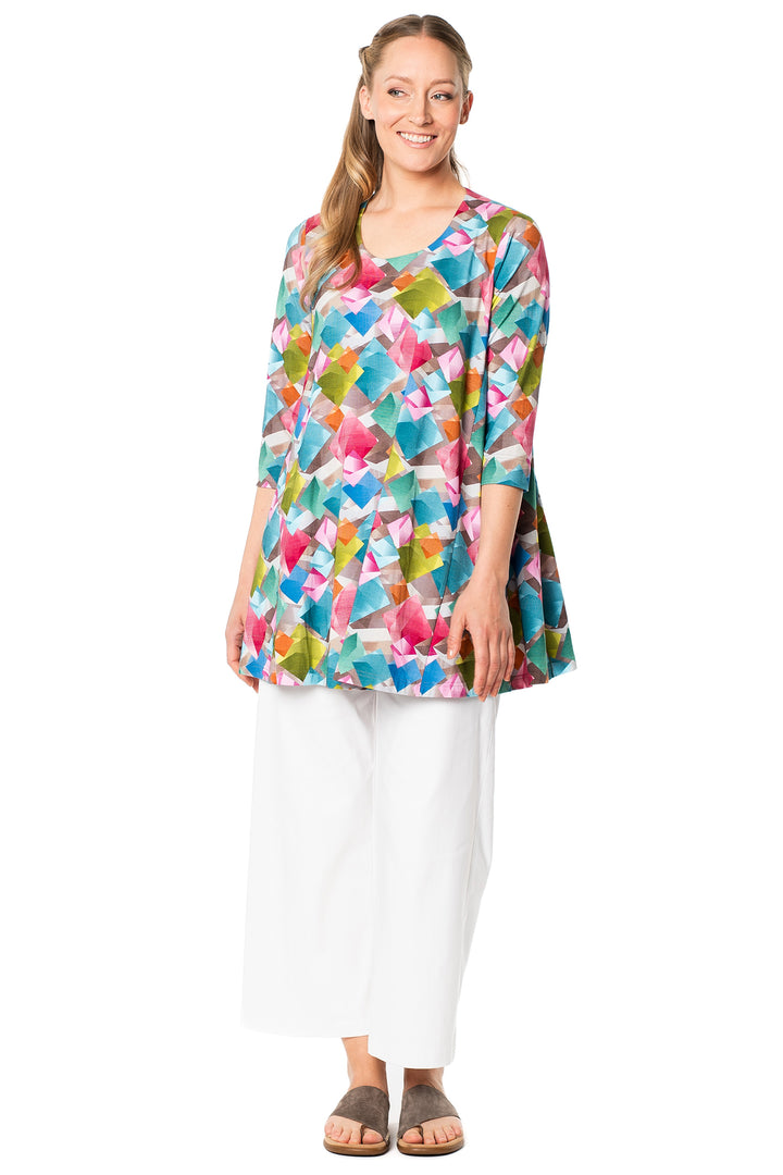 Aino Tetta Multicolour Cometas Print Tunic Top