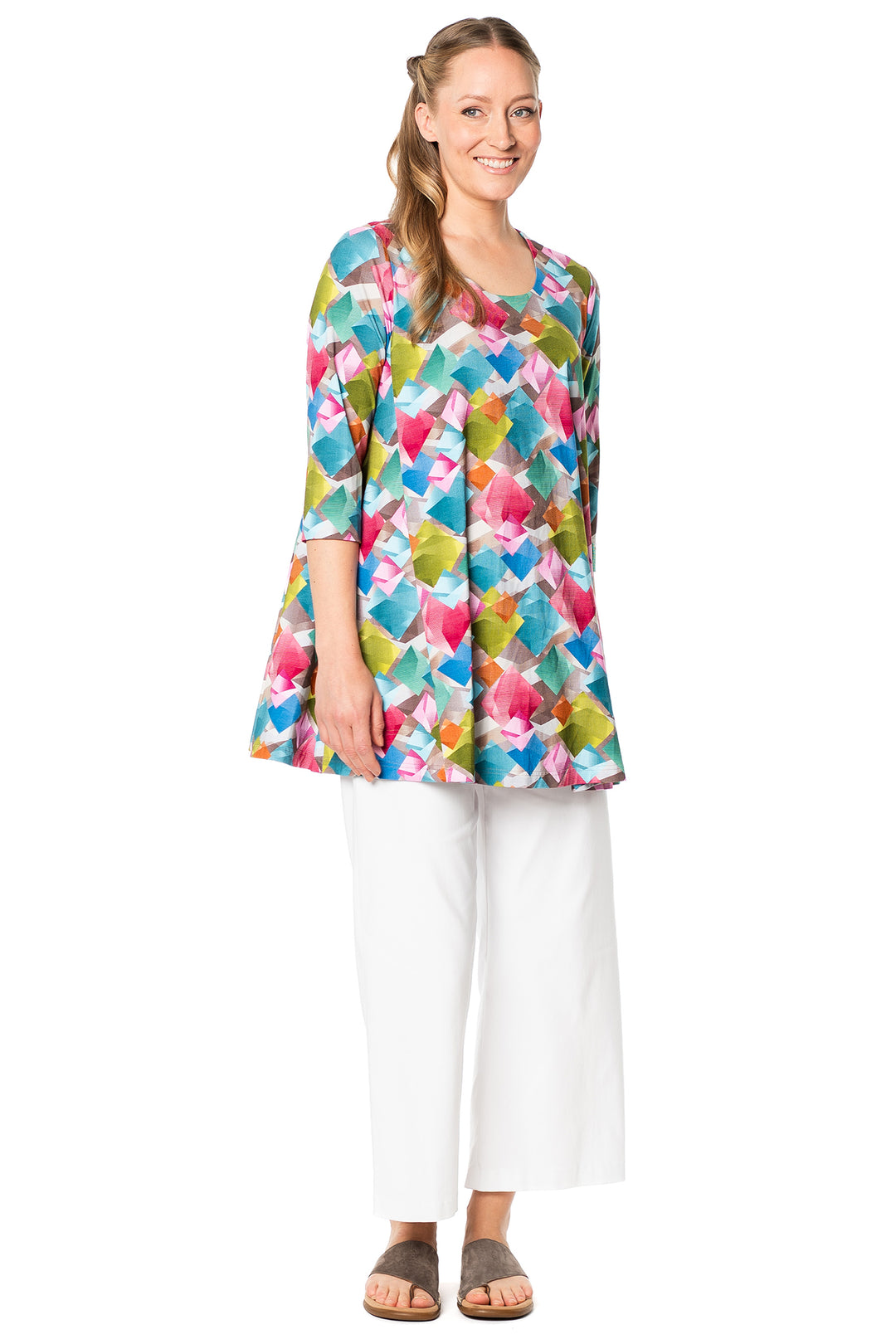 Aino Tetta Multicolour Cometas Print Tunic Top