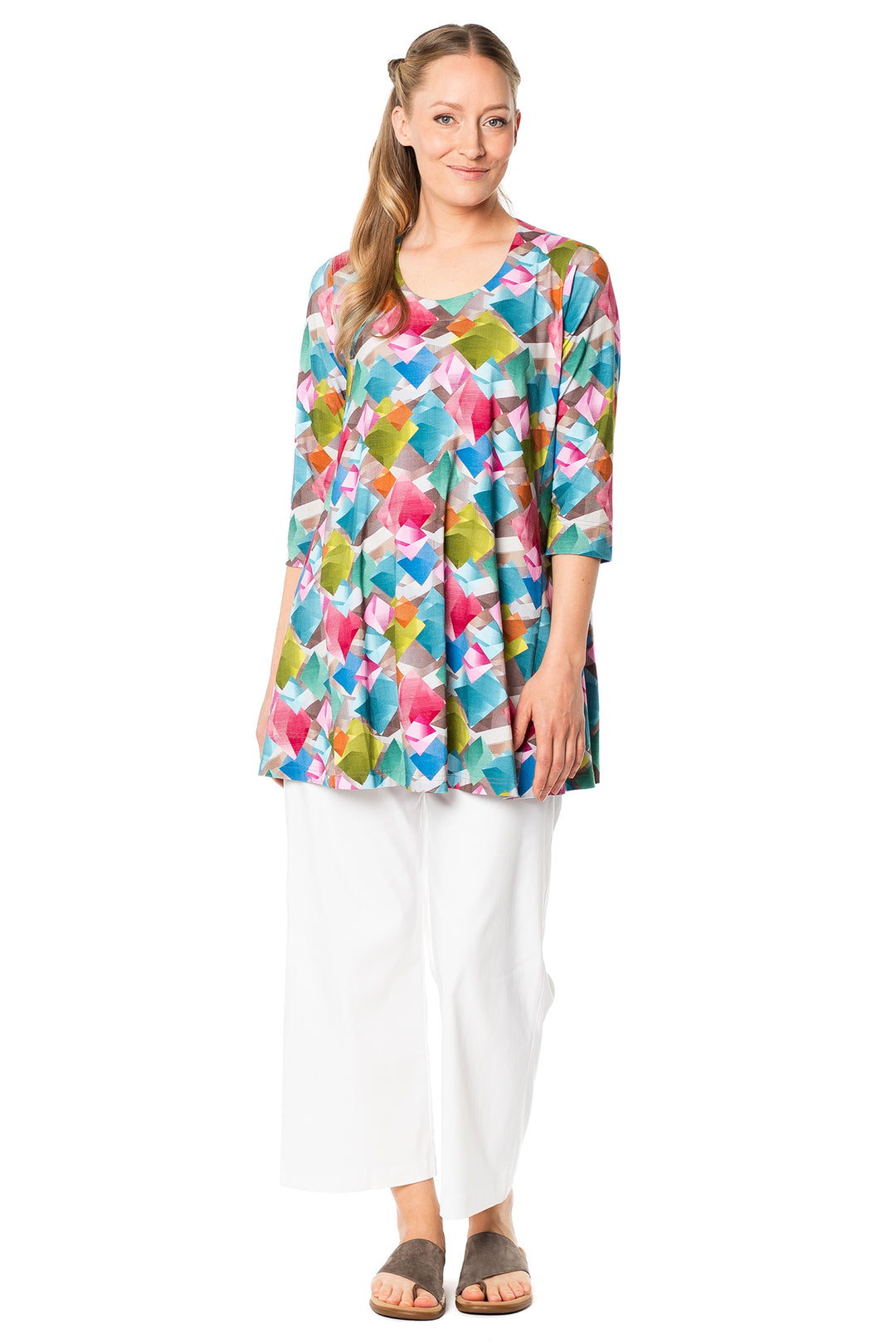 Aino Tetta Multicolour Cometas Print Tunic Top