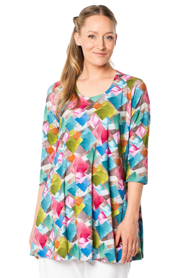 Aino Tetta Multicolour Cometas Print Tunic Top