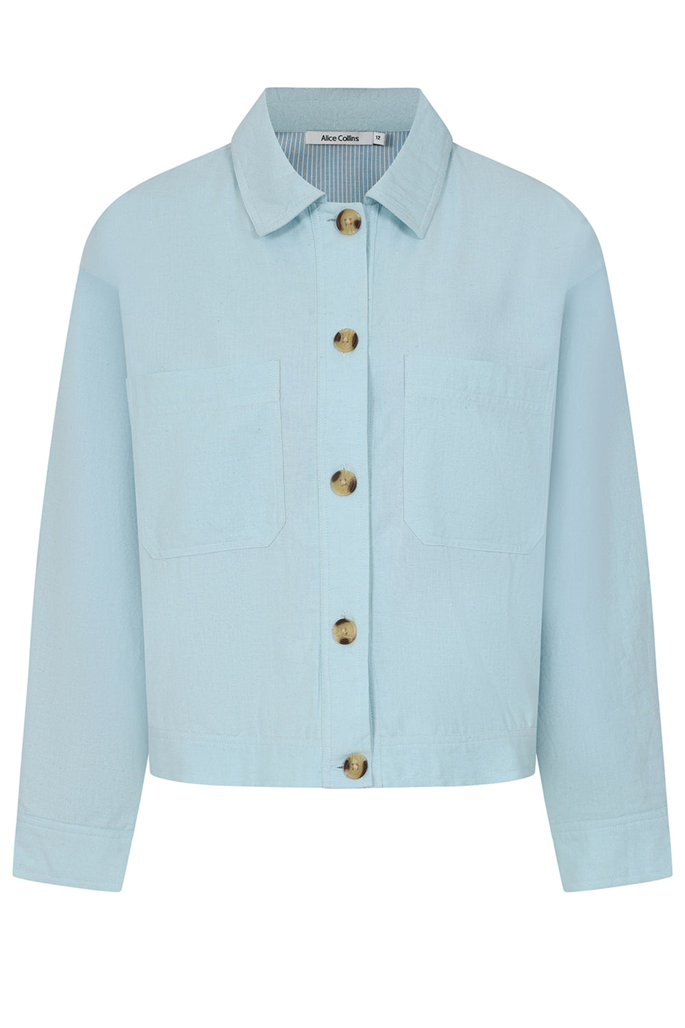 Alice Collins Casey Lined Jacket Chalk Blue 034S334 - Shirley Allum Boutique