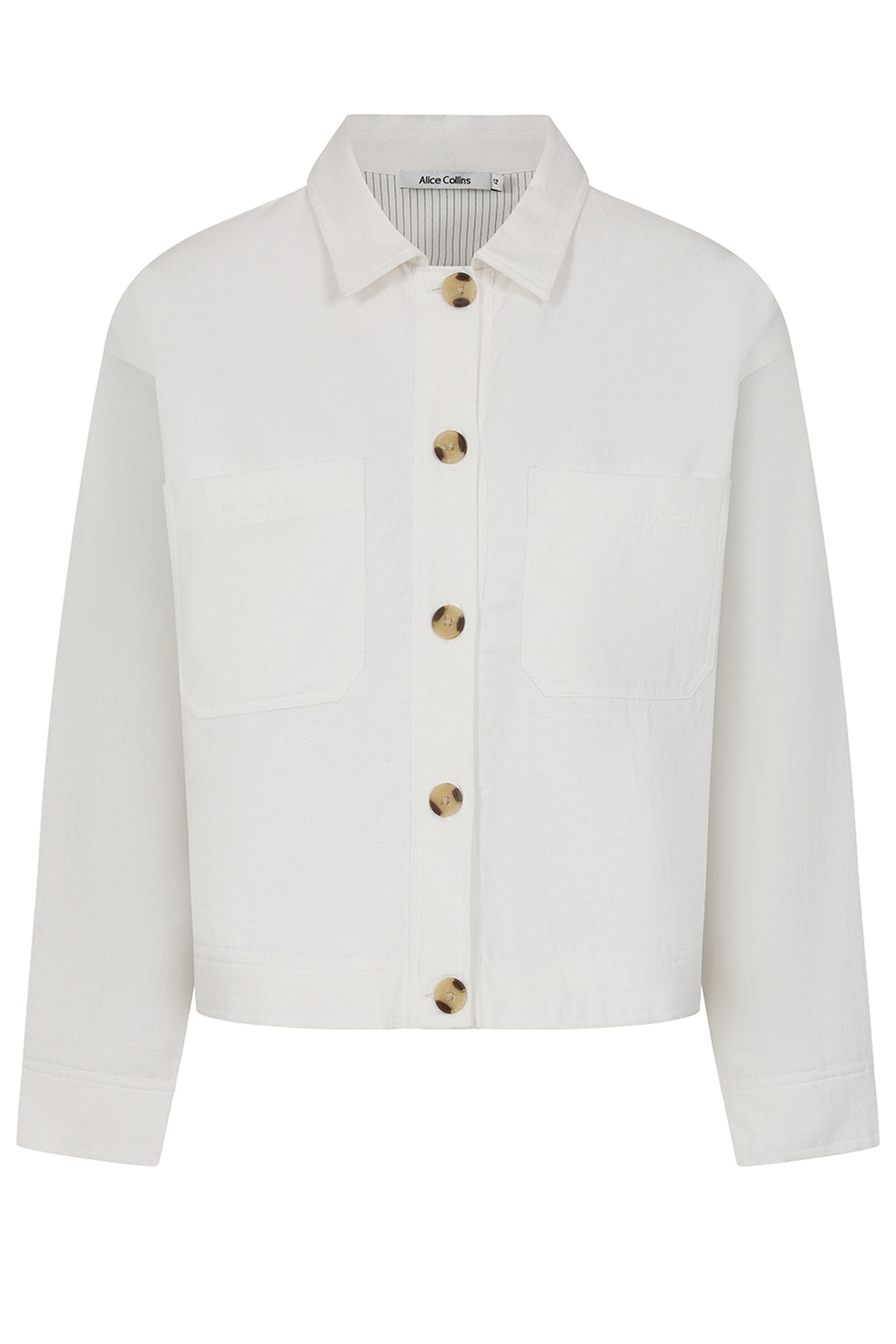 Alice Collins Casey Lined Jacket White 034S334 - Shirley Allum Boutique